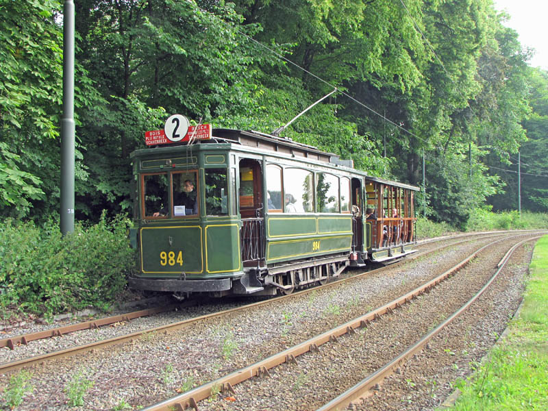 4-wheeled motor tram #984